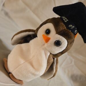 Ty Beanie Baby Wise Class Of 98 Graduation Owl Plush